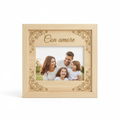 Cornice foto in legno personalizzata laser