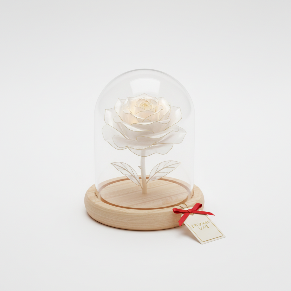 Rosa 3D eterna personalizzata