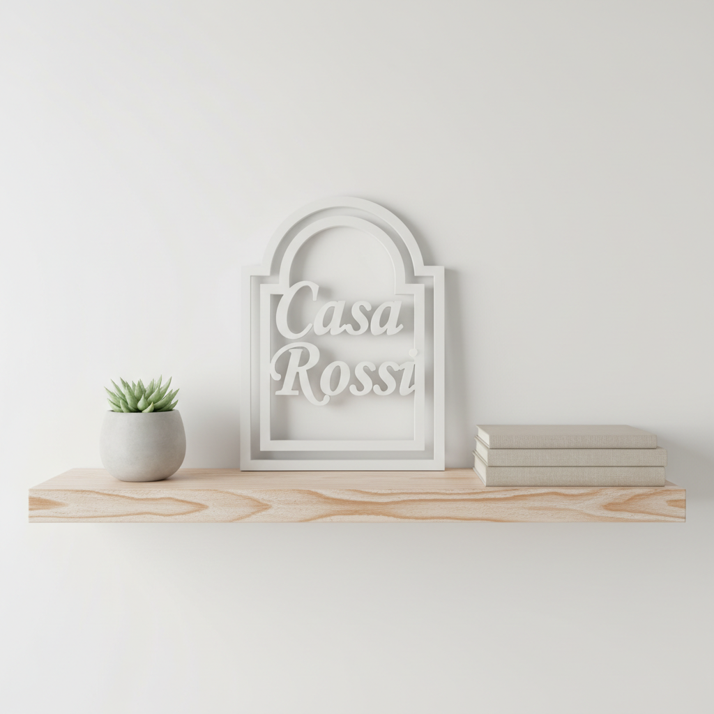 Targa Decorativa Personalizzata in 3D