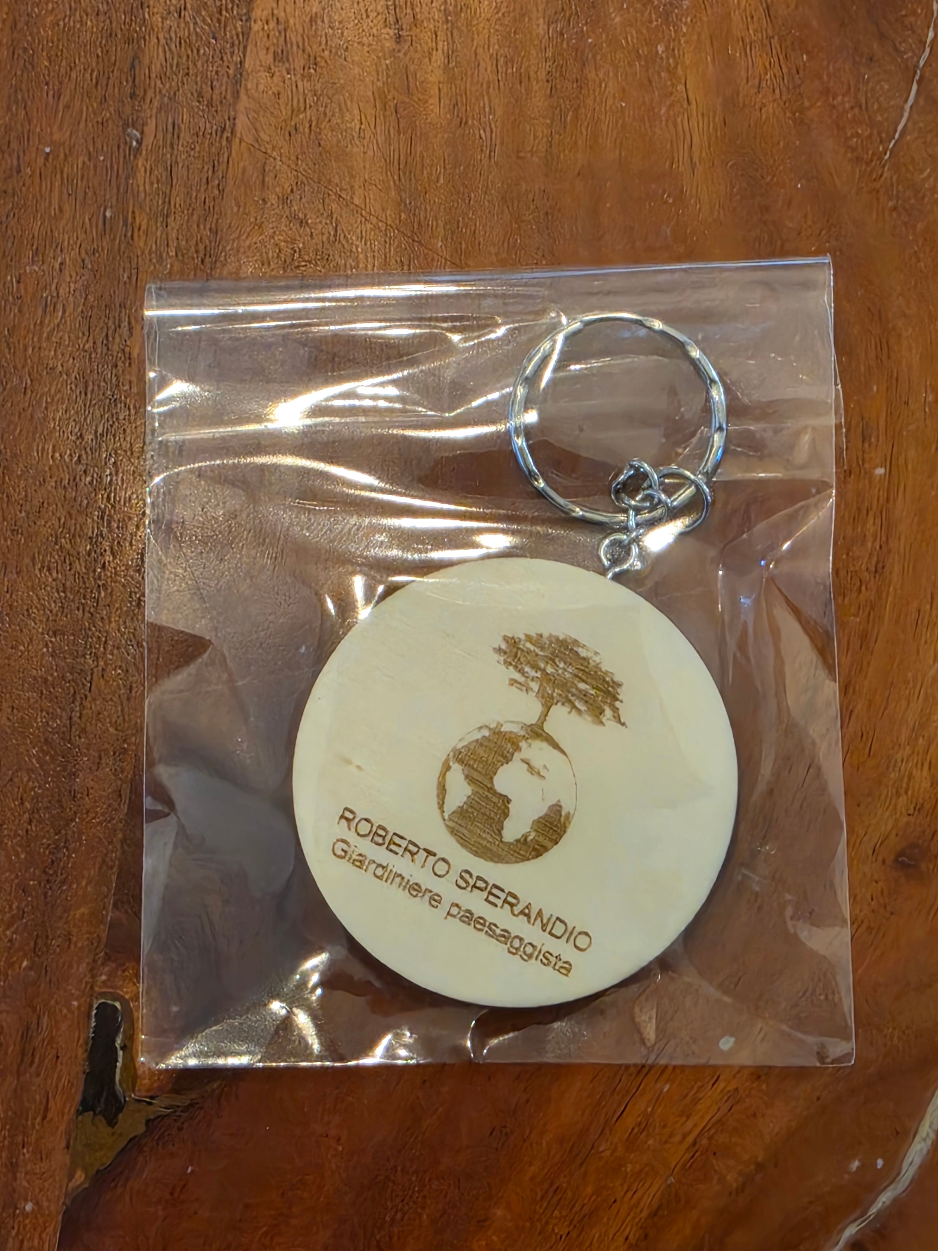 Portachiavi in Legno Personalizzato con Logo