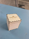Scatola in legno personalizzata con incisione laser